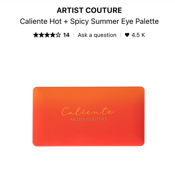 Artist Couture Caliente eyeshadow palette - Picture 2 of 9